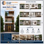 Tư vấn xây dựng nhà phố 3 Tầng (6,6m x 26m)