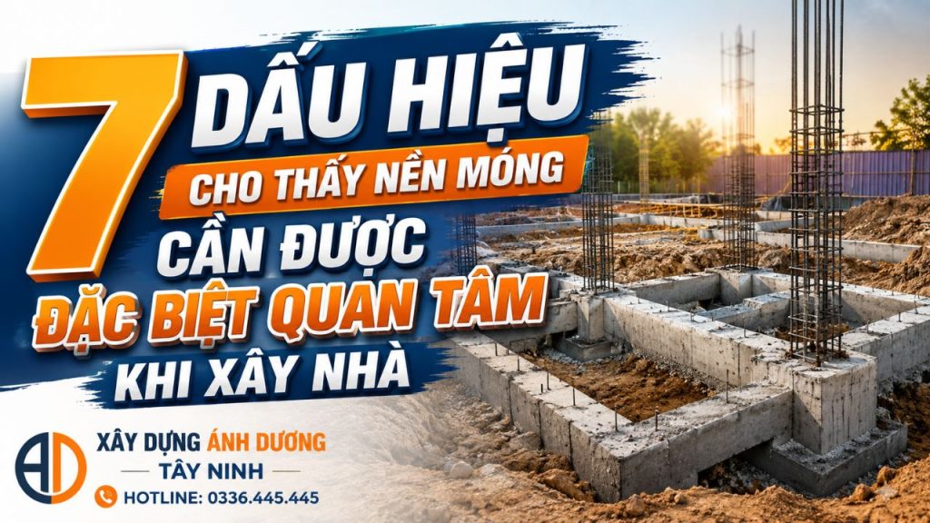 7 dấu hiệu cho thấy nền móng cần được đặc biệt quan tâm khi xây nhà