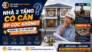 Nhà 2 tầng có cần ép cọc không?