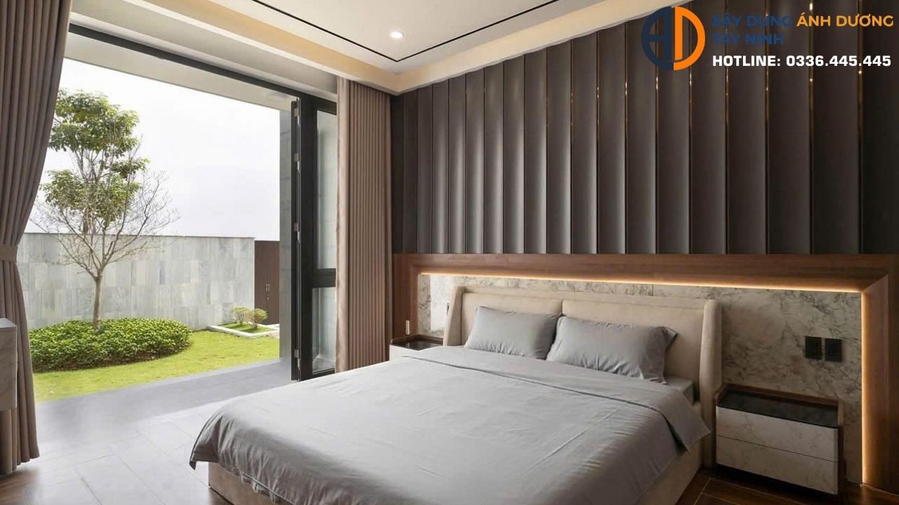 Nhà sân vườn mái Nhật gần 400m² – Không gian sống khởi nguồn từ lòng hiếu kính
