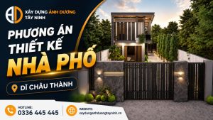 Xây Dựng Ánh Dương Tây Ninh lên phương án thiết kế nhà khách hàng Dĩ Châu Thành