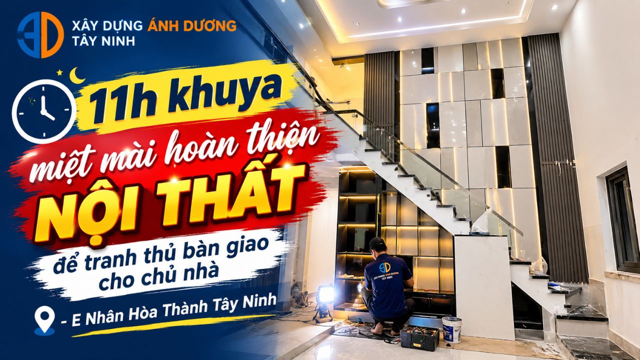 11 giờ đêm nỗ lực bàn giao cho Anh Nhân, Hòa Thành, Tây Ninh